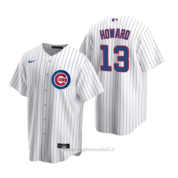 Maglia Baseball Uomo Chicago Cubs Ed Howard Replica 2020 Bianco